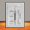 1894 Razor Strop Strap Patent Print - Unframed