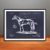 1895 Horse Harness Horizontal Patent Print - Unframed