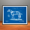 1895 Horse Harness Horizontal Patent Print - Unframed