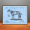 1895 Horse Harness Horizontal Patent Print - Unframed