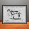 1895 Horse Harness Horizontal Patent Print - Unframed