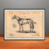 1895 Horse Harness Horizontal Patent Print - Unframed