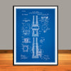 1895 Ross Fire Hose Nozzle Patent Print - Unframed
