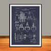 1895 Rudolf Diesel Engine Patent Print - UNFRAMED