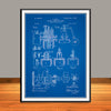 1895 Rudolf Diesel Engine Patent Print - UNFRAMED