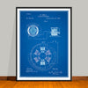 1896 Tesla Alternating Motor Patent Print - UNFRAMED