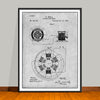 1896 Tesla Alternating Motor Patent Print - UNFRAMED