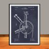 1896 Bicycle Dynamometer Patent Print - Unframed