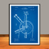 1896 Bicycle Dynamometer Patent Print - Unframed