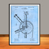 1896 Bicycle Dynamometer Patent Print - Unframed