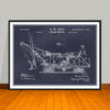 1896 Steam Shovel Patent Print - Unframed