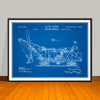 1896 Steam Shovel Patent Print - Unframed