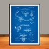 1897 Bicycle Handle Bars Patent Print - Unframed