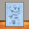 1897 Bicycle Handle Bars Patent Print - Unframed