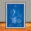 1897 Henry Ford Carburetor Patent Print - Unframed