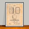1897 Keg or Barrel Patent Print - Unframed