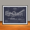 1898 Prescott Roller Coaster Patent Print - UNFRAMED