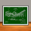 1898 Prescott Roller Coaster Patent Print - UNFRAMED