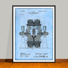1898 Tesla Electric Circuit Controller Patent Print - UNFRAMED
