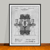 1898 Tesla Electric Circuit Controller Patent Print - UNFRAMED
