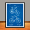 1898 Murphy Bicycle Patent Print - Unframed