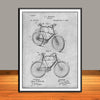 1898 Murphy Bicycle Patent Print - Unframed