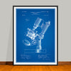 1899 Bausch Microscope Patent Print - UNFRAMED