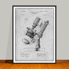1899 Bausch Microscope Patent Print - UNFRAMED