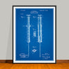 1899 Hypodermic Syringe Patent Print - UNFRAMED