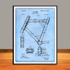 1899 Bicycle Frame Patent Print - Unframed