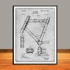 1899 Bicycle Frame Patent Print - Unframed