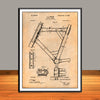1899 Bicycle Frame Patent Print - Unframed
