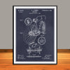 1899 Hentz Bicycle Patent Print - Unframed