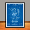 1899 Hentz Bicycle Patent Print - Unframed