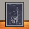 1899 J. B. Rhodes Water Closet Patent Print - UNFRAMED