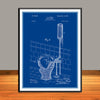 1899 J. B. Rhodes Water Closet Patent Print - UNFRAMED