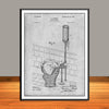 1899 J. B. Rhodes Water Closet Patent Print - UNFRAMED