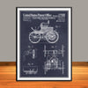 1900 Electric Motor Vehicle Patent Print - Unframed