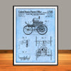 1900 Electric Motor Vehicle Patent Print - Unframed