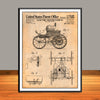 1900 Electric Motor Vehicle Patent Print - Unframed