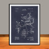 1901 Hieber Antique Barber Chair Patent Print - Unframed