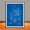 1901 Hieber Antique Barber Chair Patent Print - Unframed