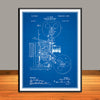 1902 Projecting Kinetoscope Patent Print - Unframed