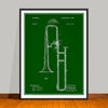 1902 Slide Trombone Patent Print - UNFRAMED