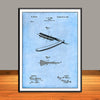 1902 Straight Razor Patent Print - UNFRAMED