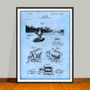 1903 Allen Antique Fishing Reel Patent Print - UNFRAMED