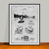 1903 Allen Antique Fishing Reel Patent Print - UNFRAMED