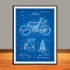 1903 Studdard Motor Bicycle Patent Print - Unframed