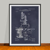 1904 Portable Microscope Patent Print - UNFRAMED