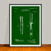 1904 Rowland Folding Hunting Knife Patent Print - Unframed
